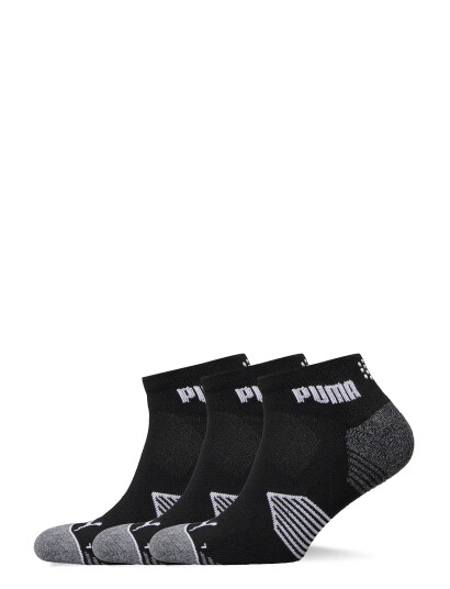 PUMA Golf Puma Essential 1/4 Cut 3 Pair Pack - Black - 38-41