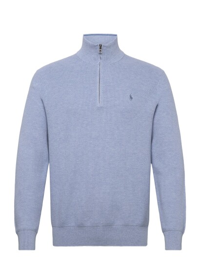 Polo Ralph Lauren 32/2 Cotton Sweater Half Zip Blue XXL Polo Ralph Lauren 32/2 Cotton Sweater Half Zip Blue XXL