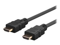 VivoLink Pro - HDMI-kabel med Ethernet - HDMI hann til HDMI hann - 3 m - svart - formstøpt, 4K-støtte (en pakke 10)