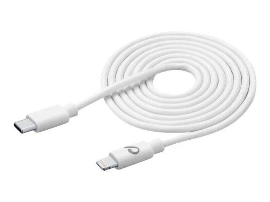 CellularLine ladekabel USB-C til Lightning 3m - Hvit CellularLine ladekabel USB-C til Lightning 3m - Hvit