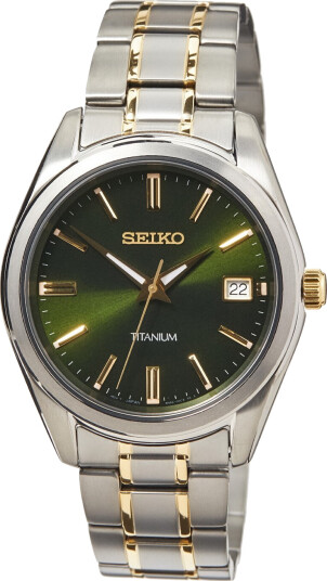 Seiko Titanium Essential SUR377P1 - Herre - 40 mm - Analog - Kvarts urverk - Safirglass