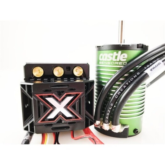 Castle Creations 010-0145-03 Monster X 25.2V ESC/1515-2200kV Mot Castle Creations 010-0145-03 Monster X 25.2V ESC/1515-2200kV Mot