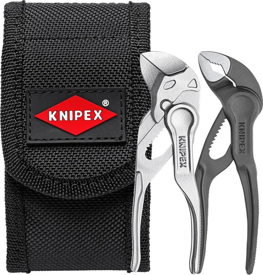 Knipex Mini Tångsett 2-delt i etui, Polygrip, Rustfritt Stål, 110 mm Knipex Mini Tångsett 2-delt i etui, Polygrip, Rustfritt Stål, 110 mm