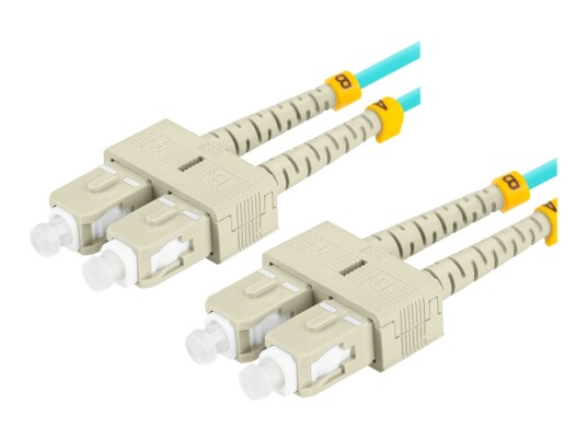 Lanberg Koblingskabel Sc/Upc Multimodus Hann Til Sc/Upc Multimodus Hann 5 M 5 M 3 Mm Fiberoptisk Dupleks 50 / 125 Mikroner Om3 Halogenfri Blå For P/N Fp Scup Ms31 0020 Tq FO SUSU MD31 0050 TQ