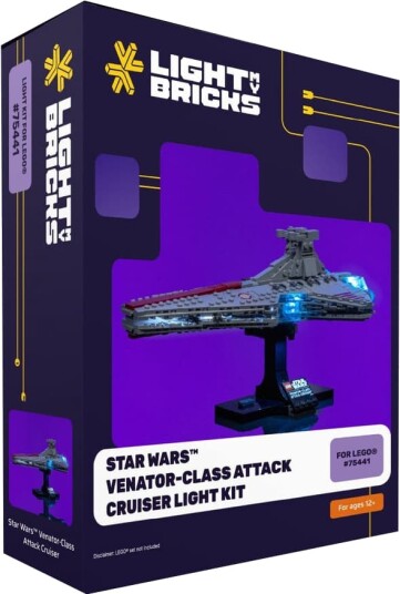Light My Bricks Star Wars Venator-class attack cruiser lyssett