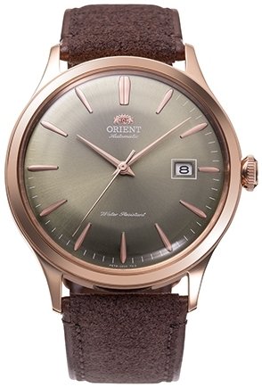 Orient Herreklokke RA AC0P04Y10B Bambino Grønn/Lær Ø42 mm