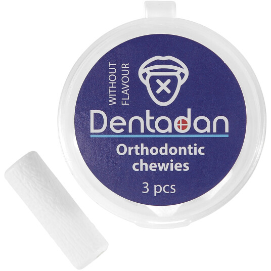 Dentadan Ortodontiske Chewies For Aligners & Braces 3 pcs. Smakløs