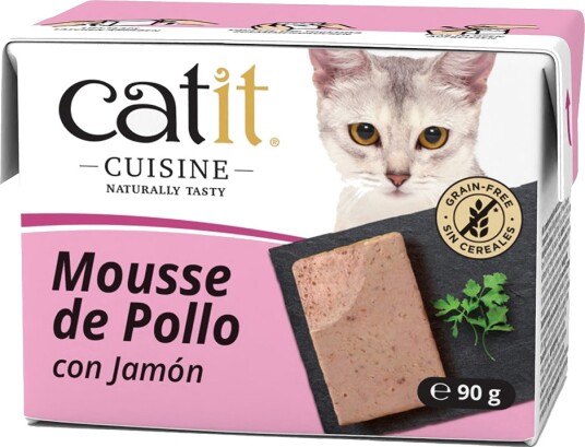 Catit Våtfôr Cuisine Mousse Med Skinke Kylling 12 X 90 G