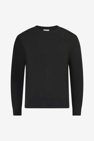 Calvin Klein Genser LS Supima Cotton Crew 14gg Svart