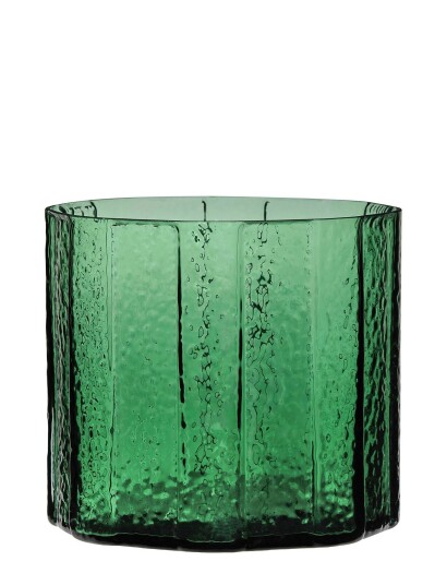 Hübsch Emerald Vase Green H20CM