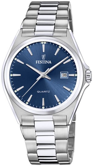 Festina Herreklokke F20552 3 Classic Blå/Stål Ø40 mm