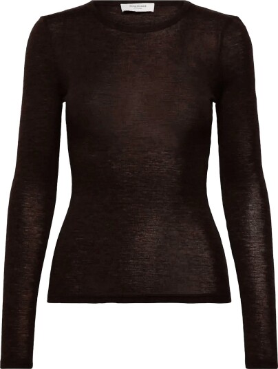 Rosemunde Rwsara Cashmere Blend Ls T Shirt MOLE MELANGE L