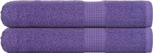 Håndklær FROGN 2 stk lilla 100x200 cm 360 gsm Håndklær FROGN 2 stk lilla 100x200 cm 360 gsm