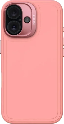 Decoded AntiMicrobial Silicone StacksBackcover for iPhone 16 Bubble Gum Pink