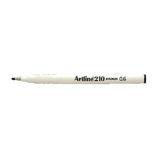 Artline 210 Fineliner Medium 0,6mm Svart