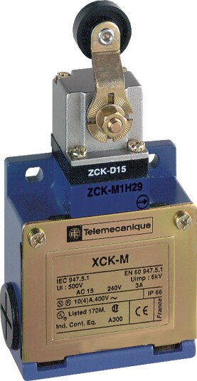 Telemecanique XCKM115H29 Grensebryter 2 polet 230 V 3 A Elfordeling & strømforsyning Telemecanique XCKM115H29 Grensebryter 2 polet 230 V 3 A Elfordeling & strømforsyning
