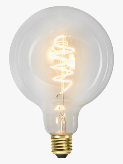 Star Trading LED-pære E27 G125 Decoled Spiral Clear 3-step memory 1722802-01-0 1699370-01-0