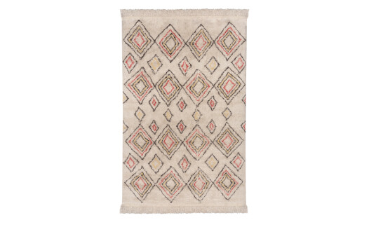 Soffadirekt RANDY Bomullsteppe 120x180 Multi/Offwhite