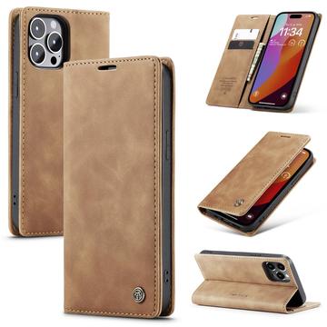 Caseme iPhone 16 Pro 013 Series Lommebok deksel Brun