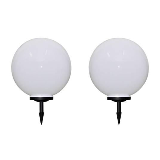 Utendørs LED lamper for hagesti 2 stk 50 cm med jordpinne