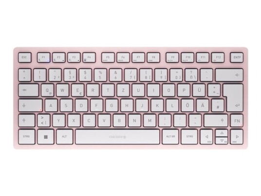 Cherry Kw 7100 Mini Bt - Tastatur - Trådløs - Bluetooth 5.1 - Qwerty - Europa - Tastsvitsj: Cherry Sx - Kirsebærblomst