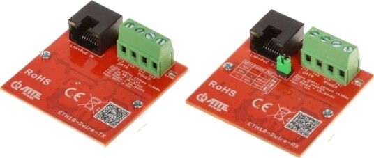 Sett Med Utp 2-Wire-Omformere For Lan+Poe-Overføring Eth10-2Wire-A-Sett Med 2 Stk Atte Sett Med Utp 2-Wire-Omformere For Lan+Poe-Overføring Eth10-2Wire-A-Sett Med 2 Stk Atte