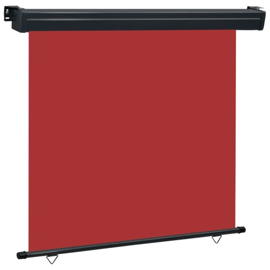 vidaXL Sidemarkise for balkong 160x250 cm rød