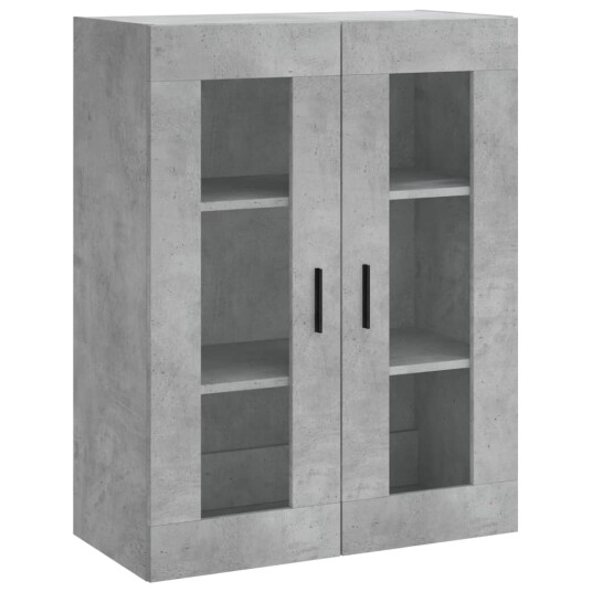 vidaXL Highboard betong grå 69,5x34x180 cm konstruert tre 8720845481636