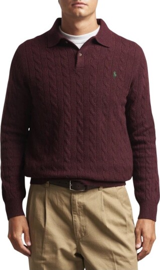 Polo Ralph Lauren Herre Strikkevarer Rød XL, Polo Ralph Lauren Herre Strikkevarer Rød XL,