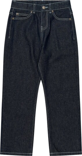 The New Jeans   Baggy passform   TnYago   Uvasket Blue Denim   The New   10 år (140)   Jeans Marineblå Svart