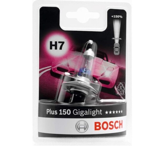 Bosch Gigalight Plus 150 lyspære
stykkvis H7 1987301137 Bosch Gigalight Plus 150 lyspære
stykkvis H7 1987301137