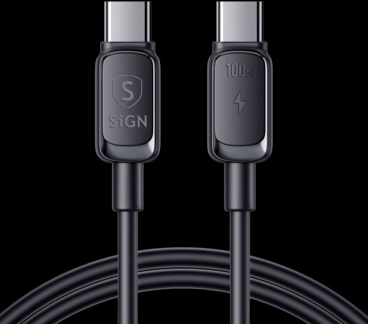 SiGN USB-C til USB-C-kabel 100W 2m Svart SN-CC200B