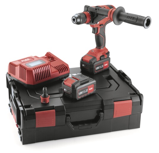 Flex DD4G 18.0/5.0Ah Set Borskrutrekker med batteri og lader Maskiner Flex DD4G 18.0/5.0Ah Set Borskrutrekker med batteri og lader Maskiner
