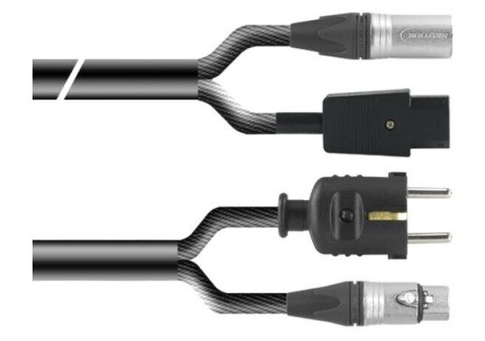 Proaudio Tour66650l02bk Kombikabel 2m, Xlrm-Xlrf 3pin + Shuko/iecm, 2,5mm2 Proaudio Tour66650l02bk Kombikabel 2m, Xlrm-Xlrf 3pin + Shuko/iecm, 2,5mm2
