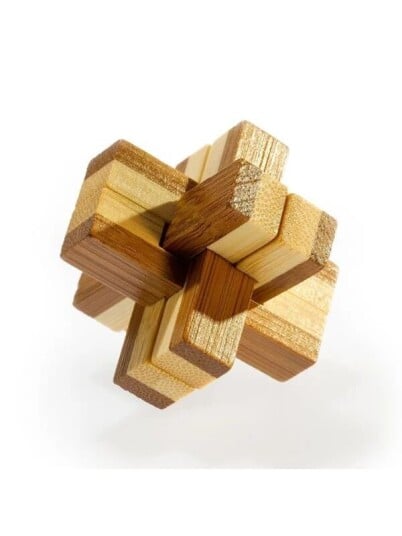 Eureka 3D Bamboo Brain Puzzle Knotty 3D Puslespill