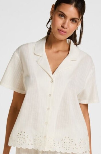 Hunkemöller Jacket Scallop Hvit