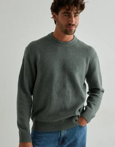 Only & Sons Onsjames Rlx Crew Knit Noos Strikkegensere Grå