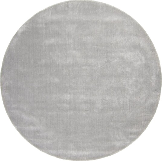 Rundt teppe Recycled PET with viscose look grå Størrelse: Ø 200 cm