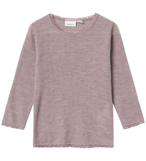 Name It Genser Ull NmfWang Noos Purple Dove 1½ år 86 Genser Lilla Rosa