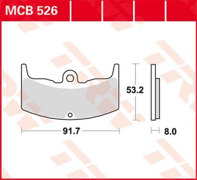 Bremseklosser TRW MCB526