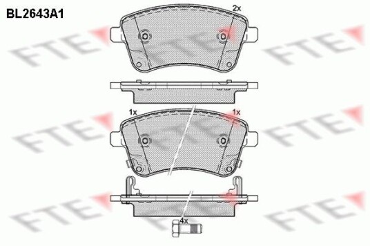 Bremseklosser FTE 9010885 Bremseklosser FTE 9010885