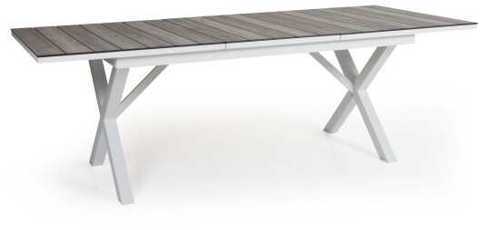 Brafab Hillmond spisebord Hvit matt/nature trelook 166 - 226 x 100 cm Hvit Brafab Hillmond spisebord Hvit matt/nature trelook 166 - 226 x 100 cm Hvit