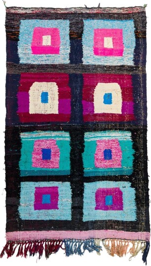 Marokkansk Boucherouite teppe 140 x 225 cm Størrelse: 140 x 225 cm