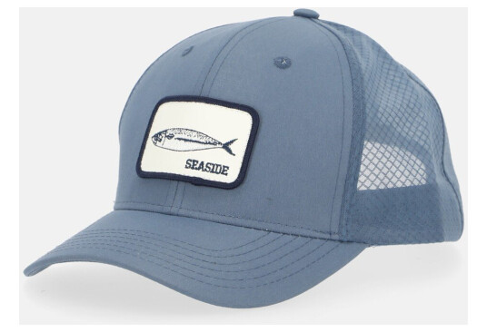 Seaside Trucker Cap Denim Blue Mackerel Onesize Treningstilbehør