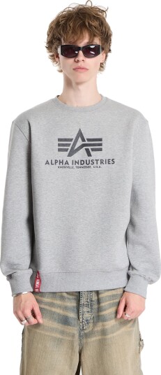 Alpha Industries Basic Sweatshirt Bl - Grey - S