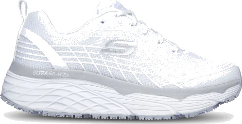 Skechers Max Cushioning arbeidssko, hvit, OB, 1 par ,SBG-108016ECWHT 38