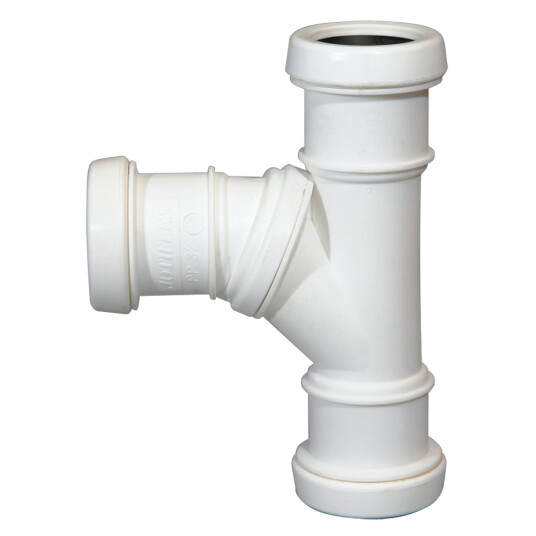 JOTIFLEX 40MM GRENRØR 45-90° 2 MUFFER HVIT