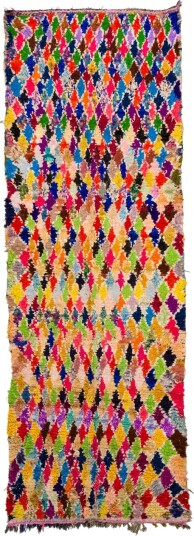Marokkansk Boucherouite teppe 120 x 335 cm Størrelse: 120 x 335 cm Marokkansk Boucherouite teppe 120 x 335 cm Størrelse: 120 x 335 cm