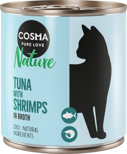Cosma Våtfôr Nature Tunfisk & Reker 6 X 280 G
