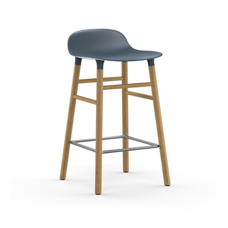 Form Barstol Blå/Eik 65 cm Form Barstol Blå/Eik 65 cm